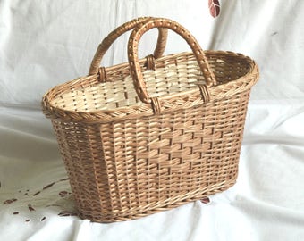 Small Wicker Purse, Wicker Bag, Handwoven Willow Handbag, Small Wicker Bag, Willow Purse, Small Basket Purse Basket Bag Basket Tote Wicker