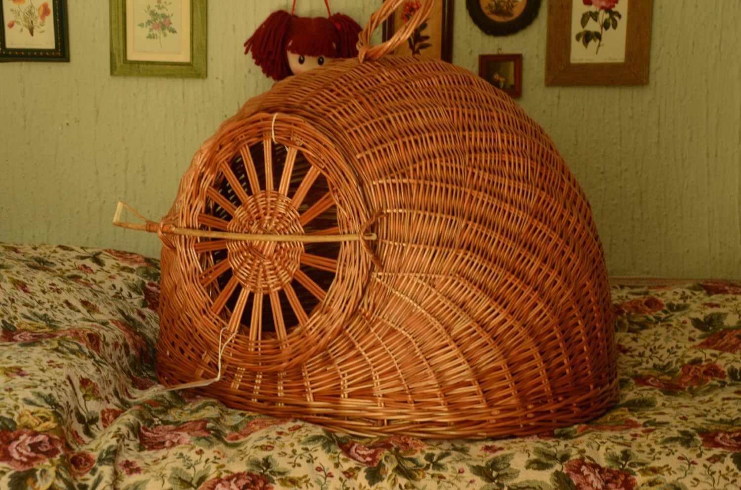 Large Cat Cave Made to Order Cat Wicker Basket Cat/Dog Etsy