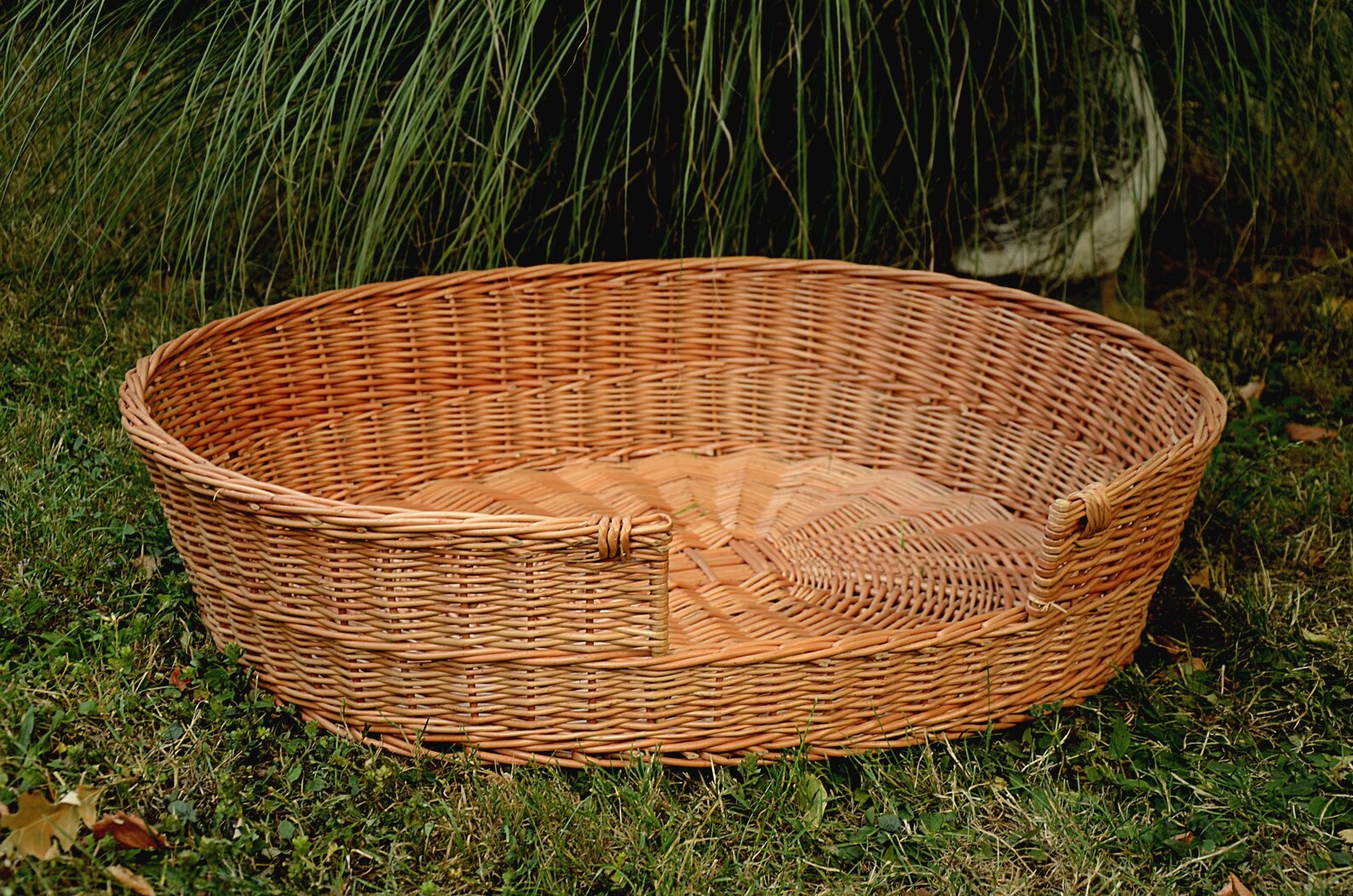 Medium/large Dog Bed Large Dog Basket Wicker Dog Furniture Etsy
