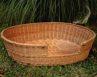 extra large wicker dog bed