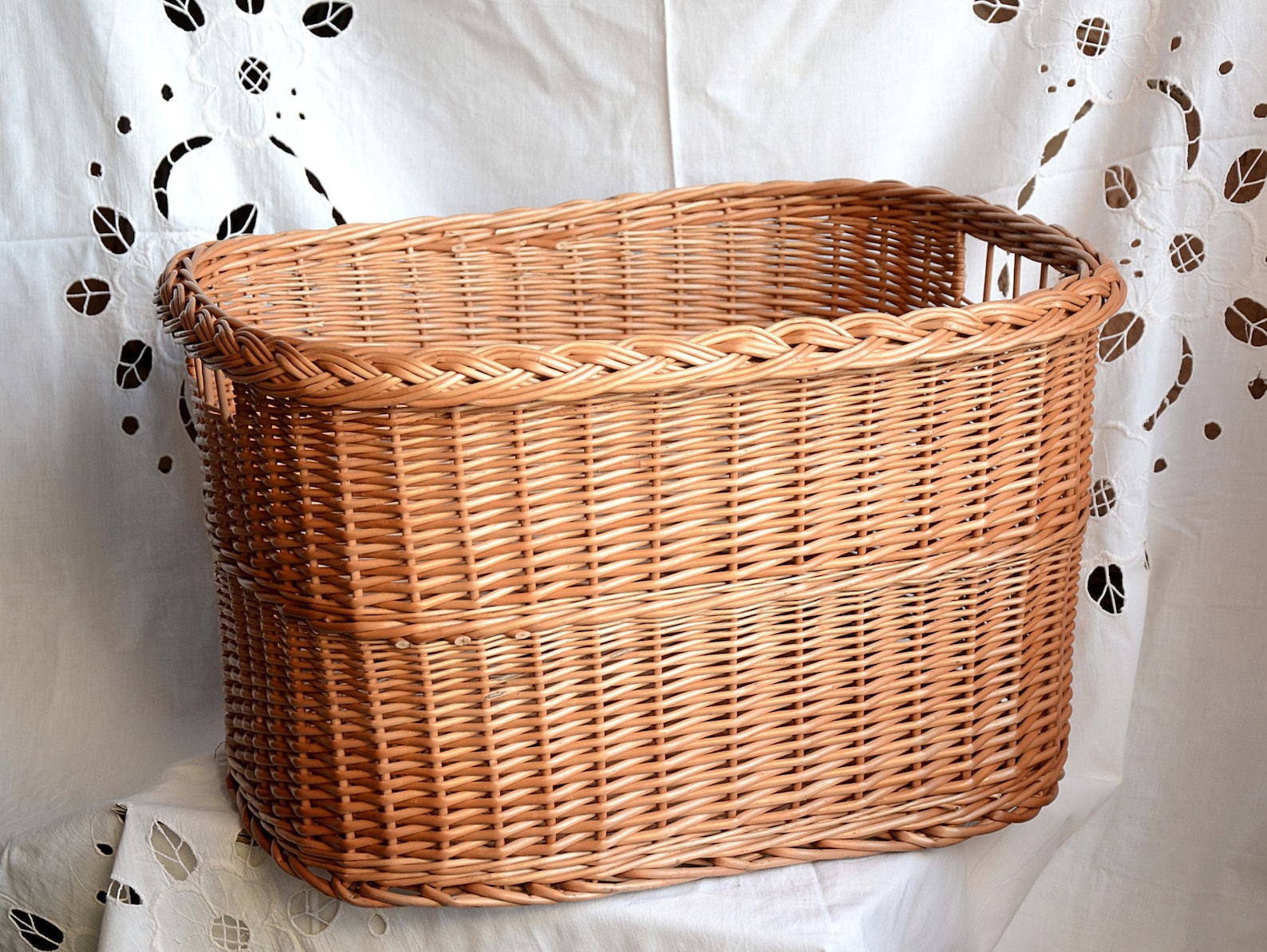 Wicker Laundry Basket Handwoven Storage Basket Laundry Etsy Australia