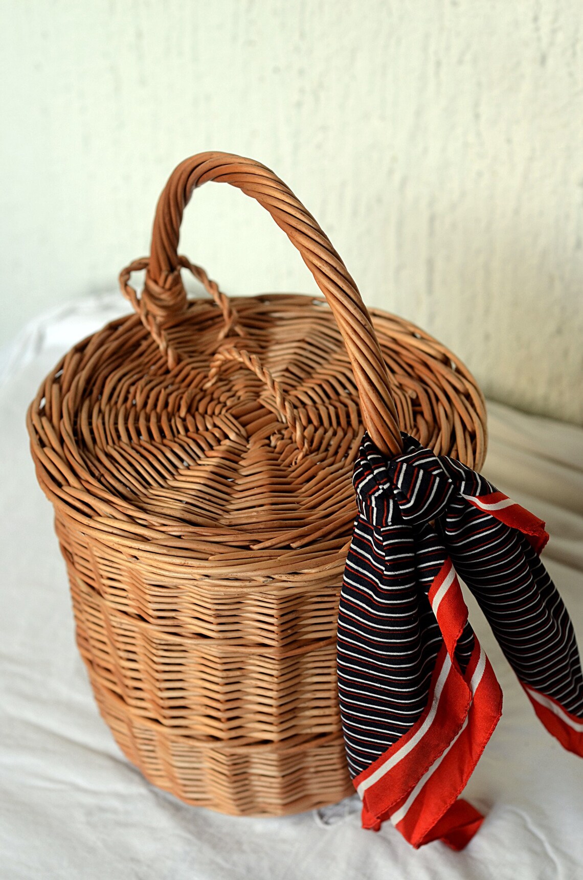 Jane Birkin Basket Birkin Basket M Round Wicker Basket With | Etsy