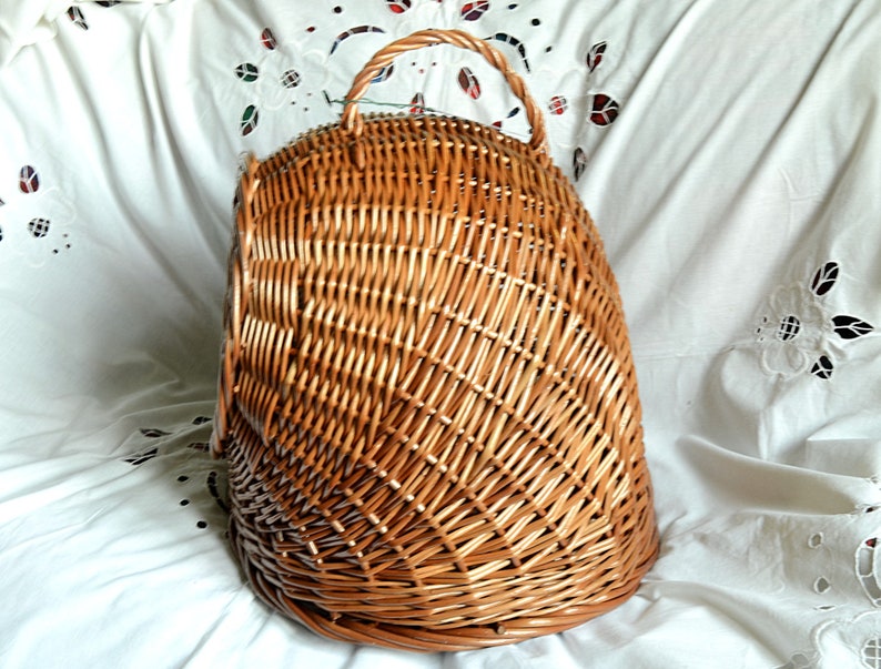 Cat Bed Cat Cave Wicker Basket for Cats Cat House Etsy