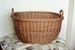 Wicker Laundry Basket, Handwoven Storage Basket, Laundry Hamper Basket, Willow Log Basket, Firewood Basket, Wicker Crate, Basket Two handles 