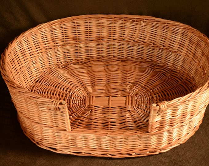 Dog Wicker Bed, Pet Bed, Dog/cat Basket, Medium Dog Basket, Pet Basket