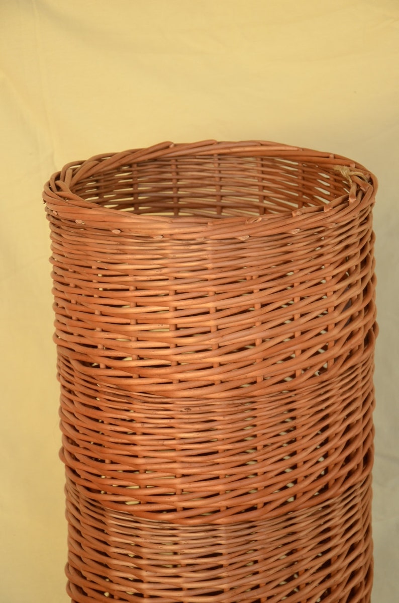 Made to Order Wicker Umbrella Holder Rustic Wicker Umbrella Etsy