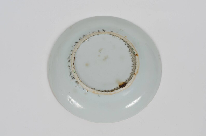 Rose Medallion 6 inch Plate Exceptional Thickly Applied Glazes and Gold