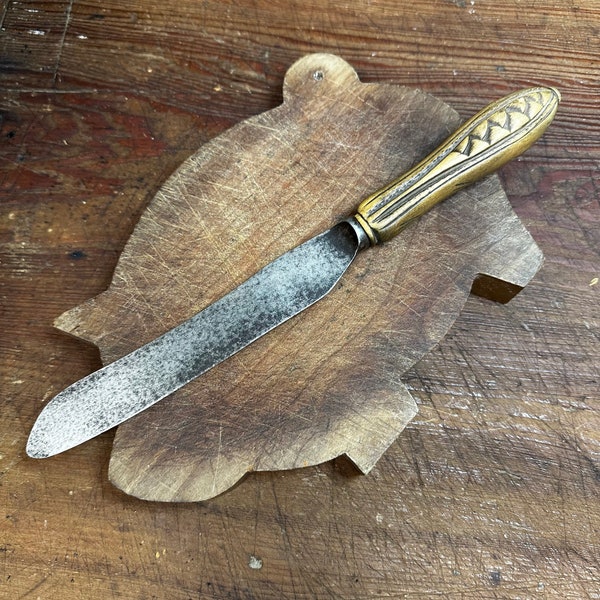 Antique Carved Handle Bread Knives Etsy
