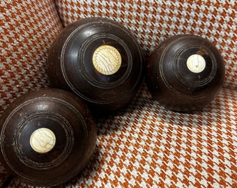Set of 3 Scottish Garden Bowls by Thomas Taylor