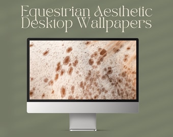 25 Equestrian Aesthetic Desktop Wallpaper Pack | Equine Coat Colors | Desktop Background | Digital Download | Western Art | Horse Art
