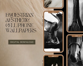 30 Equine Aesthetic Cell Phone Wallpaper Pack | Equine Coat Colors | Desktop Background | Digital Download | Western Art | Horse Art
