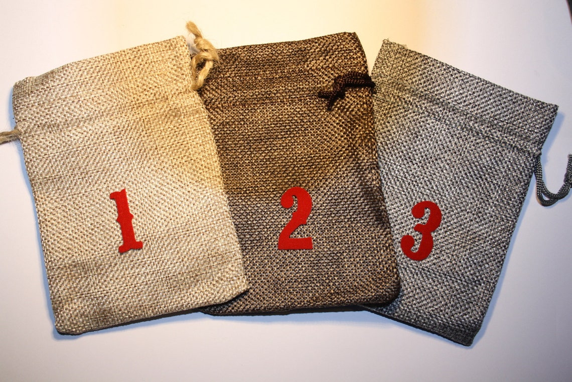 Lot De 25 Sacs En Toile De Jute Avec Cordon De Serrage, 15 X 20 Cm