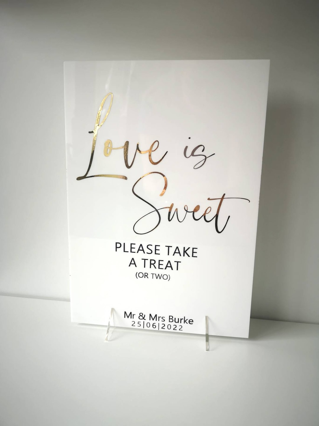 Sweet Table/sweet Cart Wedding Sign Love is Sweet Wedding Signage