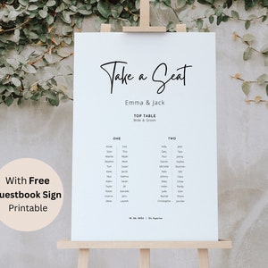 Piano del tavolo di nozze / Tabella dei posti a sedere per matrimoni personalizzati / Tavoli lunghi Verticale / Piano del tavolo verticale / Grande cartellone per matrimoni / Prendi posto