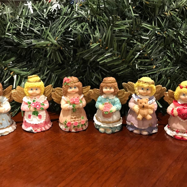 Vintage 1990s Resin/Pottery Christmas and Valentine’s Day Angel Figurines! Multiple styles!