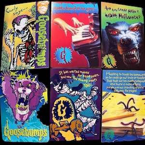 Vintage 90s NOS Goosebumps Halloween Greeting Cards by Hallmark