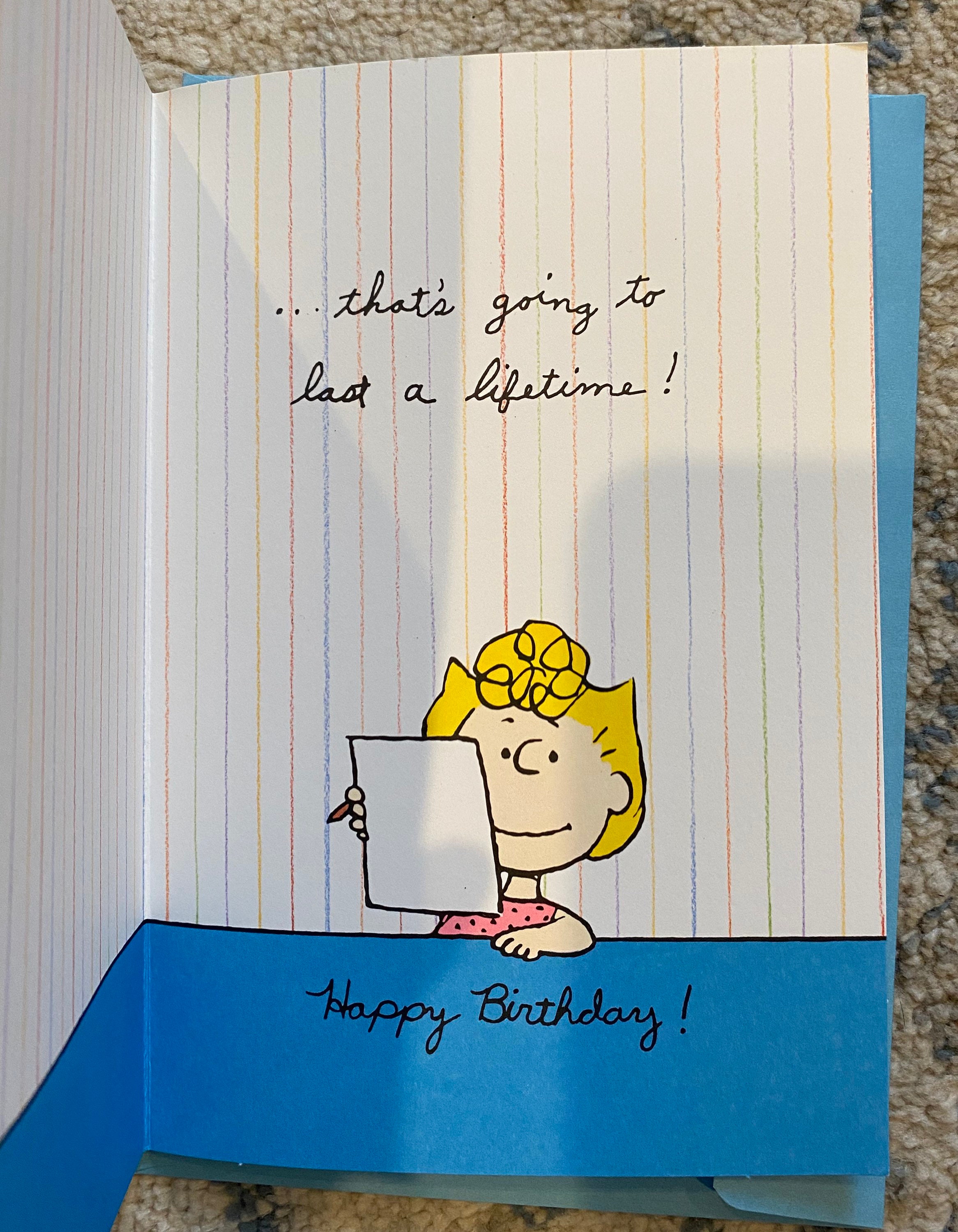 Vintage 80s/90s Peanuts Birthday Cards Featuring Snoopy or Sally Brown ...