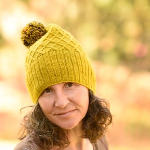 Knit Beanie Pattern, Knit Hat Pattern, Hatchwork Hat Pattern