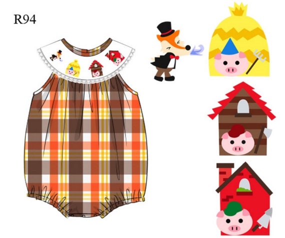 smocked romper baby girl