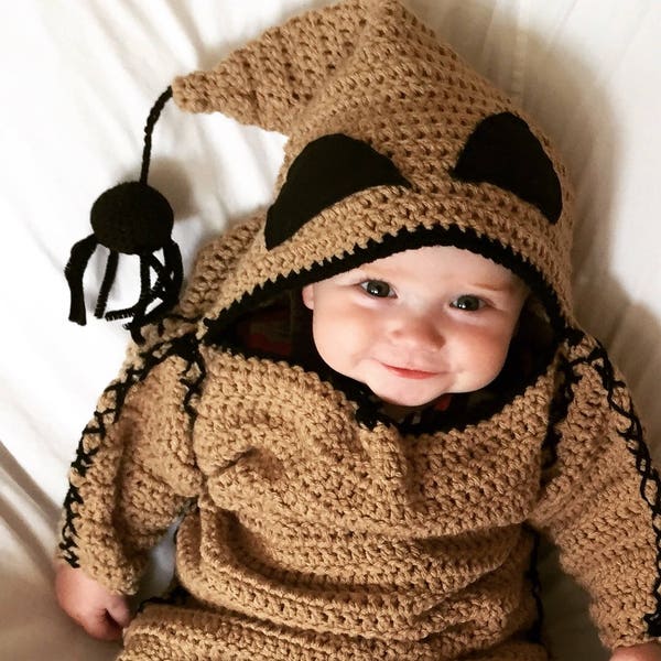 MOTIF NUMÉRIQUE SEULEMENT, Oogie Boogie Monster Costume Pattern, Infant Halloween Costume Pattern, Crochet Pattern