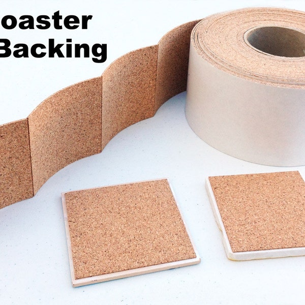 25 Cork Backing With Adhesive For Tile Coasters - 25 pieces - SPECIAL SALE