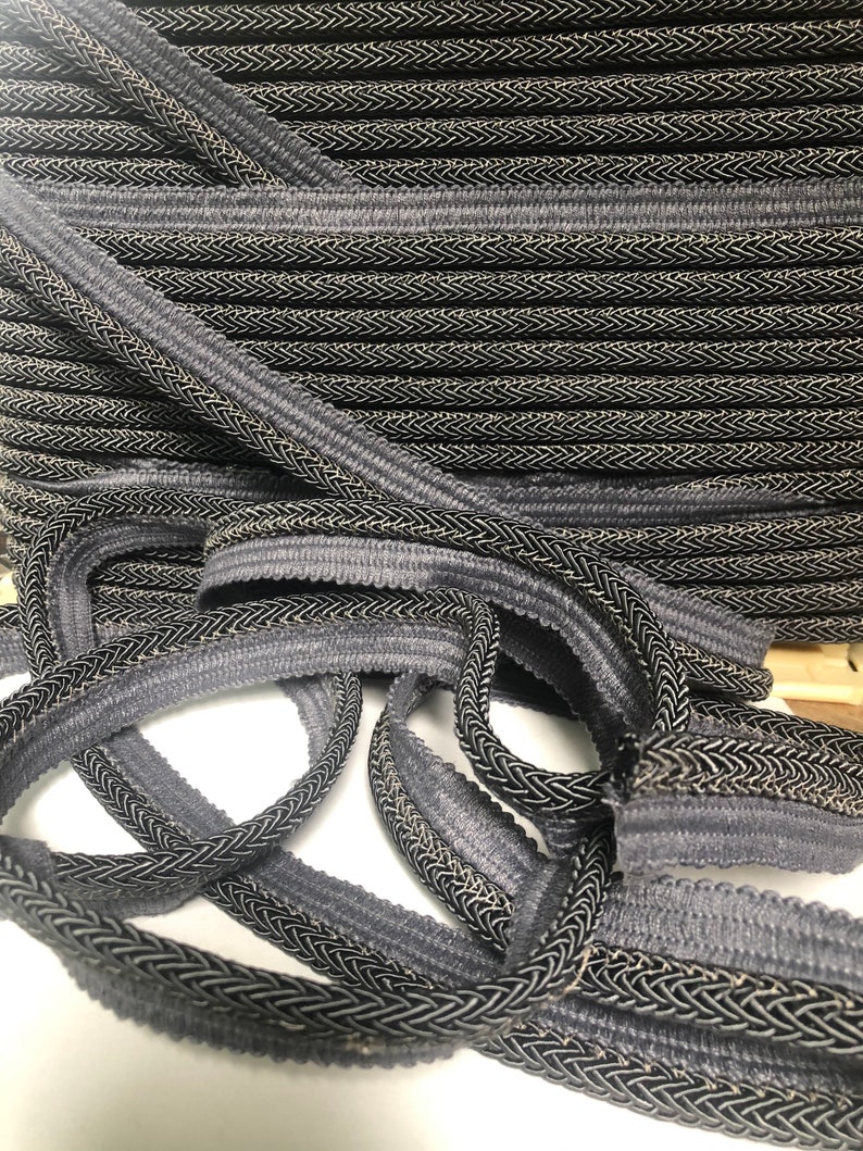 Braided Gray Piping Upholstery Cord With Lip Trim - Etsy