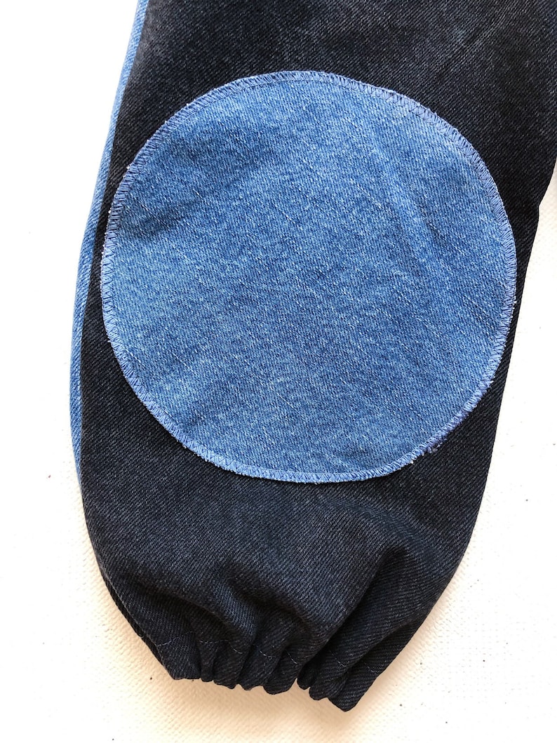 Size 3-4 yrs childrens wear street style durable comfortable unisex blue denim outdoor play skateboarding kids baggy jeans