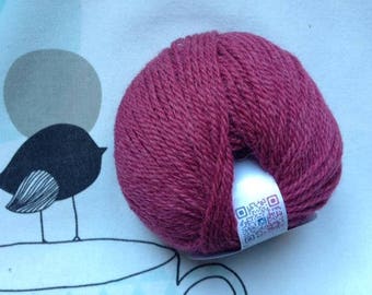 WOOL QUITO Burgundy - white horse