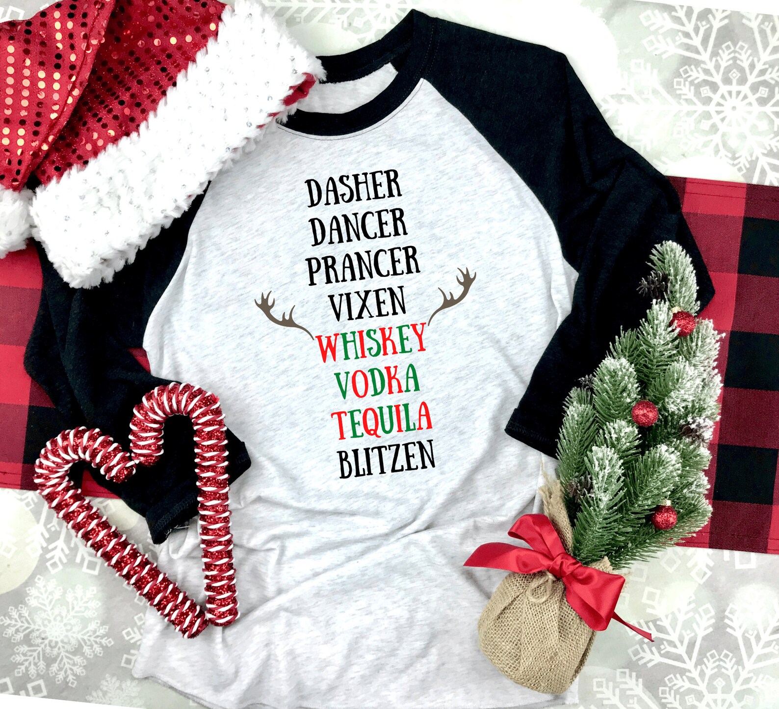 homemade reindeer shirt