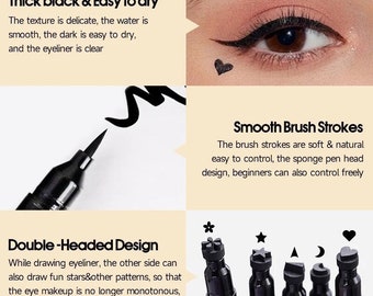 Liquid Eyeliner Heart Stamp