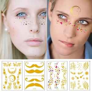 Temporary face tattoo freckles