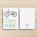 Enjoy the Ride PRINTABLE Greeting Card, 5x7, Digital Art, Cardstock ...