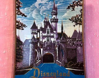 Disneyland Castle Glass Dish travel Souvenir Disney Vacation Memorabilia vintage 1960s