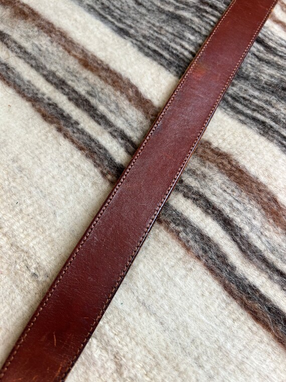 Super soft genuine leather hippie boho belt with … - image 3