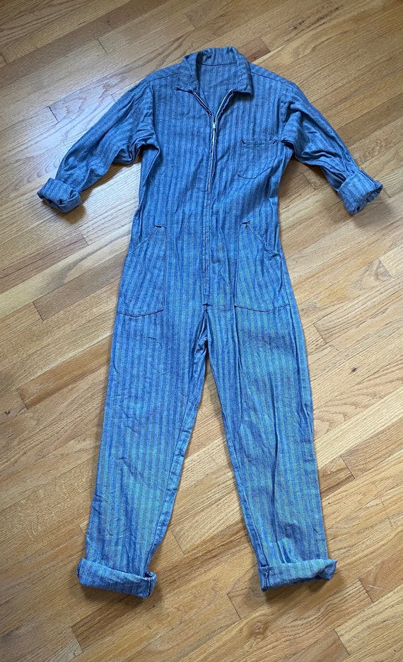 RESERVED Vintage Denim Coverall Fashion Workwear J