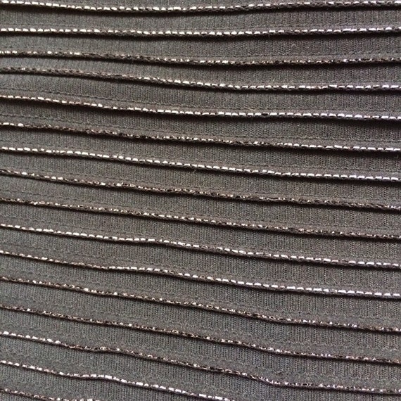 Evening Jacket Blazer Metallic Striped vintage 19… - image 4
