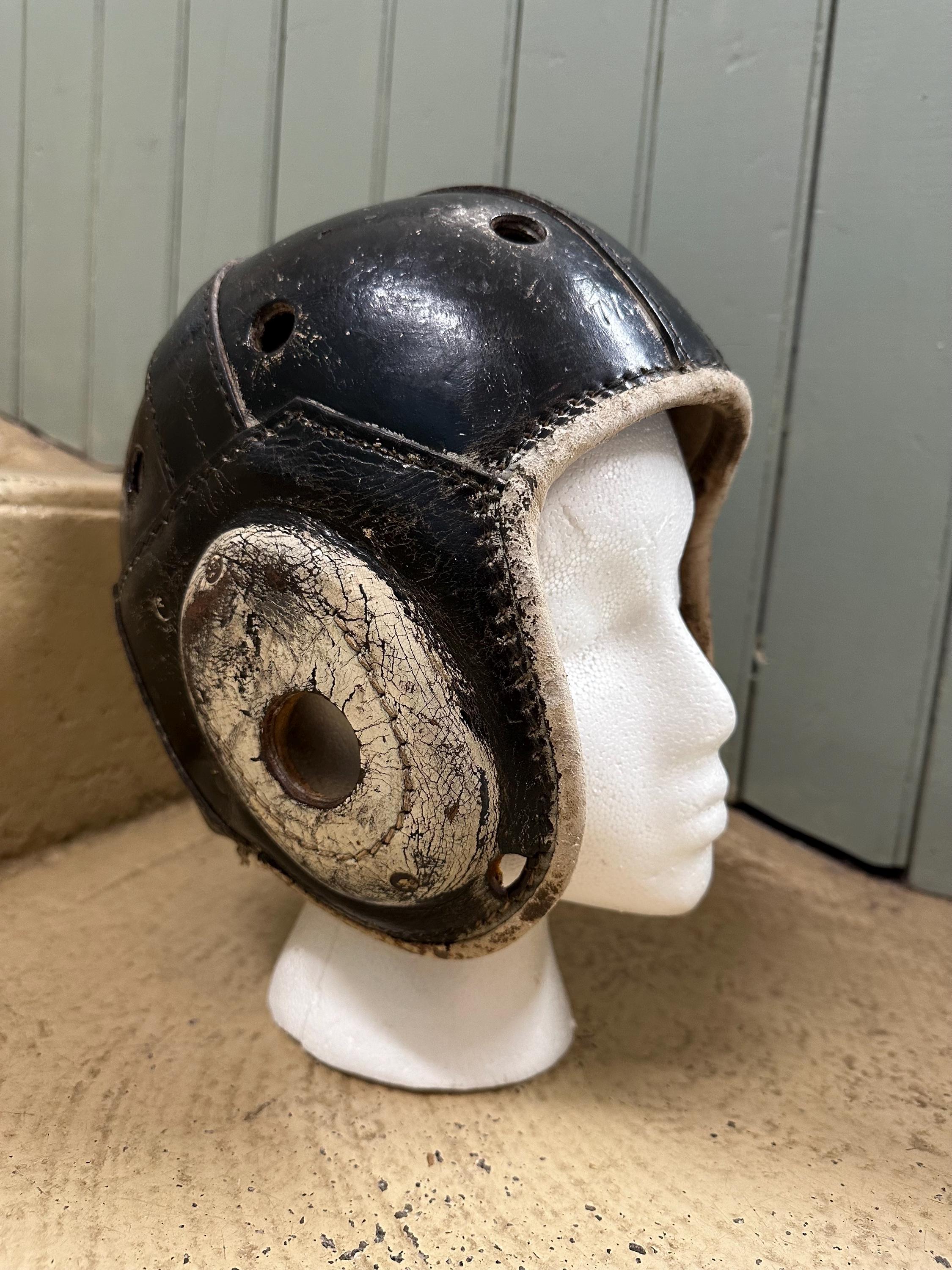 Leather Football Helmet