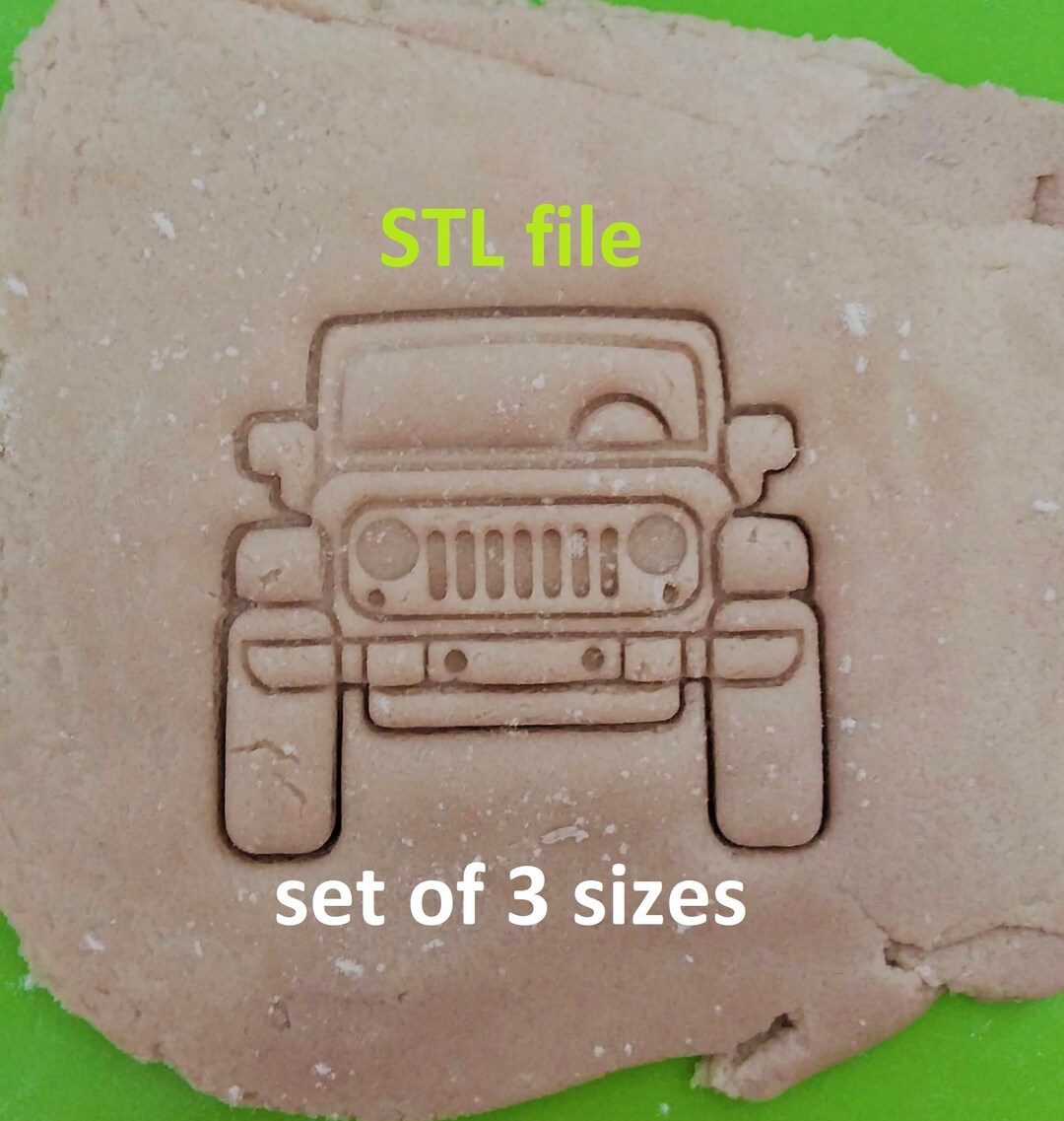 Jeep Cookie Cutter STL File Jeep Front Cutter Digital Etsy