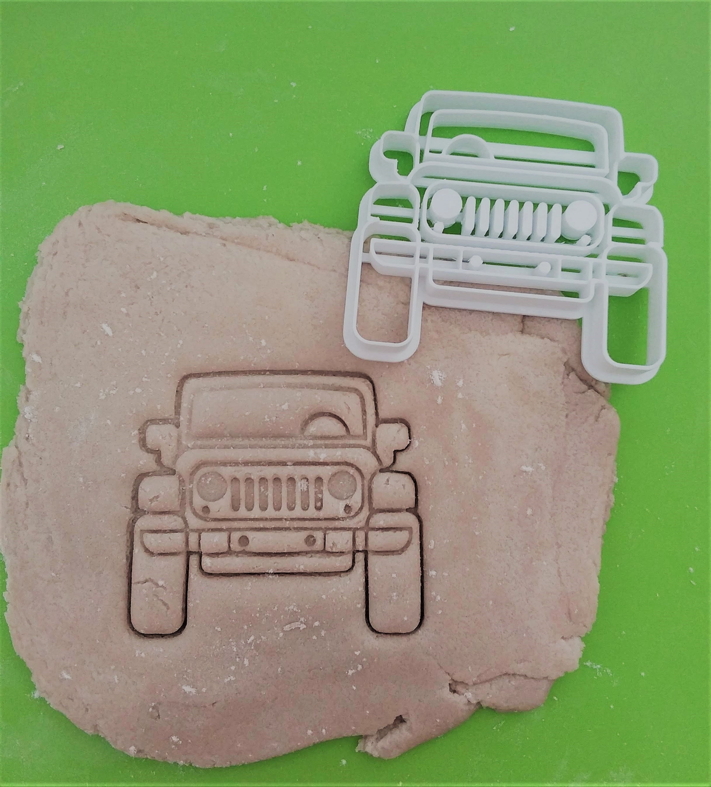 Jeep Cookie Cutter Jeep Cookie Stamp Jeep Fondant Cutter Etsy