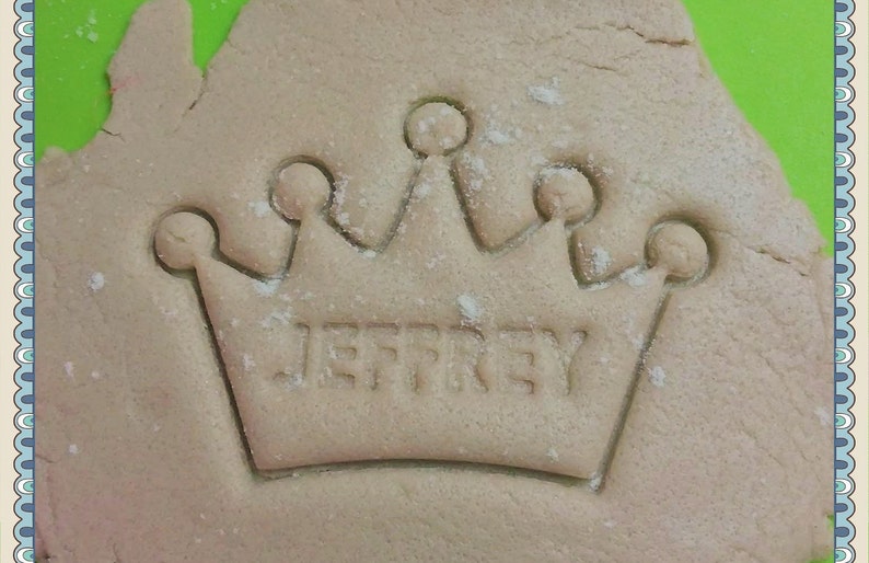 King prince crown personalized custom Cookie Cutter Pls leave text in note