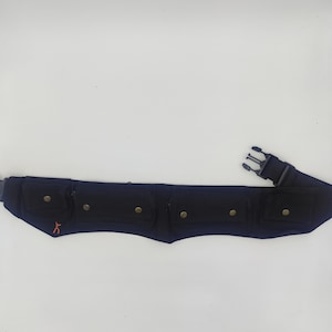 Cinturón, Marsupio, Bandolera, Utilitario, Festival, Viaje, Bolso de Pierna, Riñonera, Cinturón de Bolsillo - LaTaska.it - Multibolsillos Modelo Jeans - Nero/Black