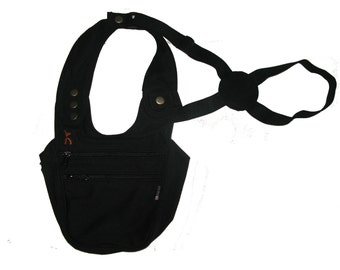 Holster, Holster, Shoulder Strap, Utility Belt, Festival Belt, Leg Bag, Pouch Bag, Hip Bag - LaTaska.it - Holster/Holster Model Jeans - Black/Black