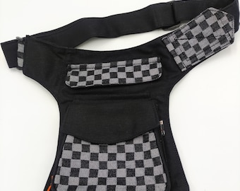 Pouch Bag, Shoulder Bag, Utility Bag, Festival Bag, Travel, Leg Bag, Belt, Hip Bag, Pocket Belt - LaTaska.it - Water Model Jeans