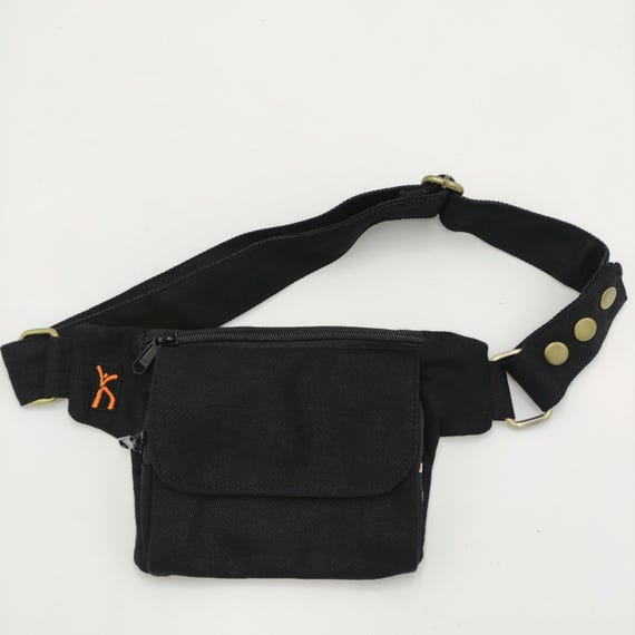 LaTaska.it - Mini Pocket Hide Button Model Jeans - Nero/Black