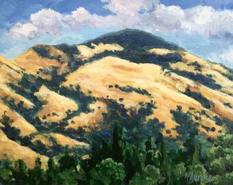 Mount Diablo Original Acrylic Painting