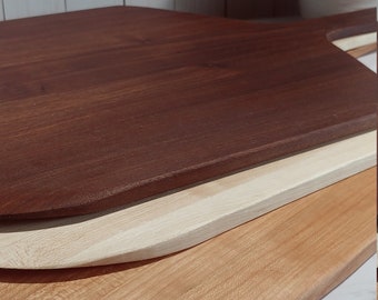 Palas para pizza de abedul, cerezo o nogal, hechas a mano, de 35 cm, para pizza, para hornear, para pan, para tablas de quesos y personalizadas.
