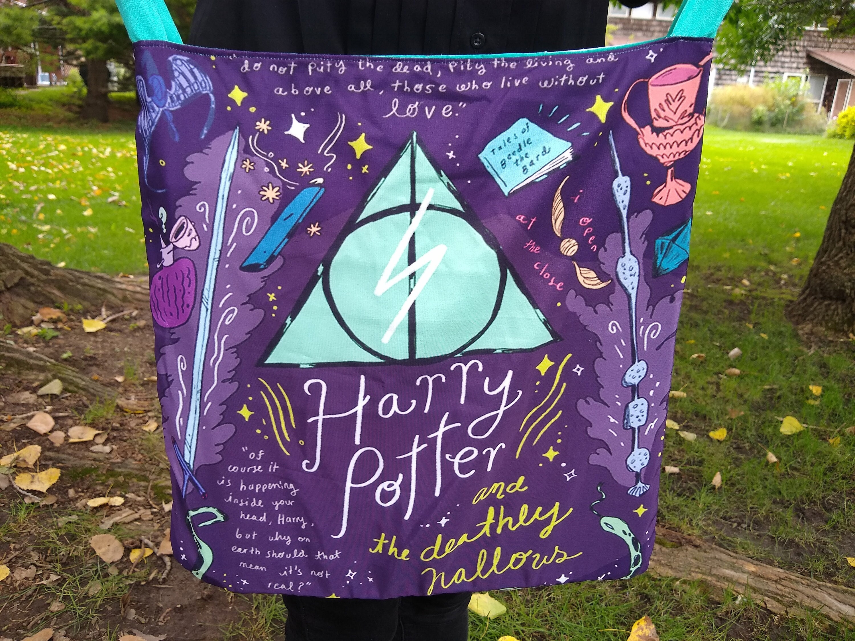 Bolsa Tote Harry Potter Deathly Hallows