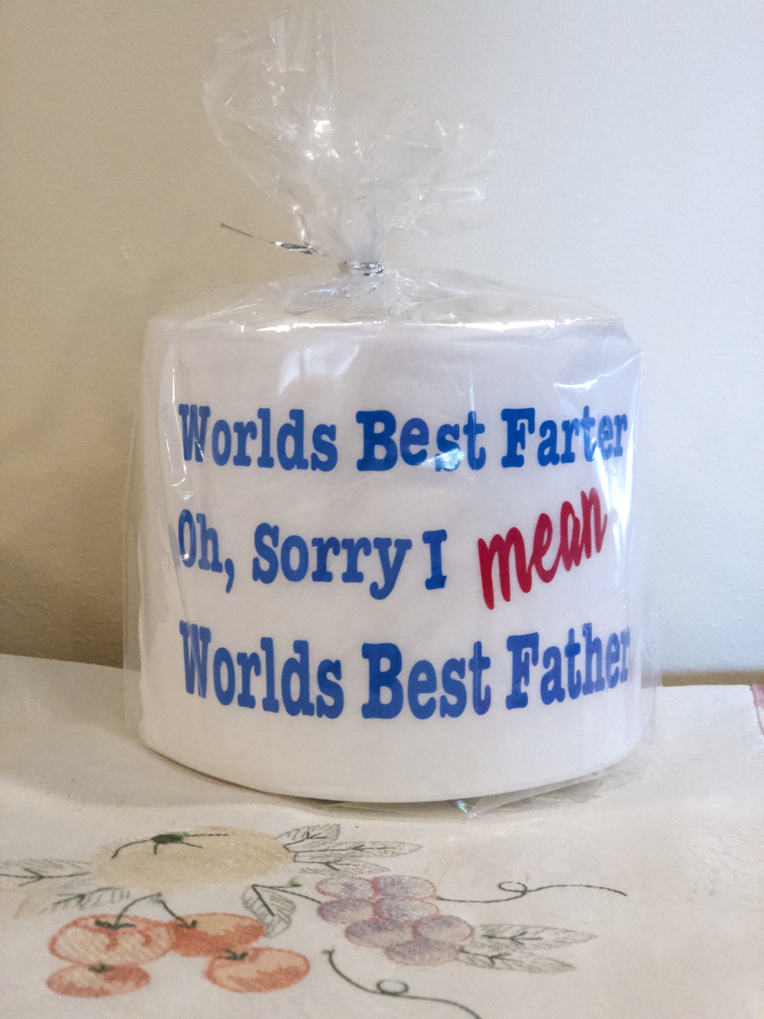 Dad Birthday Toilet Paper Dad Birthday Gag Gift Funny TP Etsy
