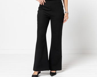 Style Arc | Sizes 4 - 16 | McKenzie Woven Pant Pattern | PDF sewing pattern for printing at home or print store