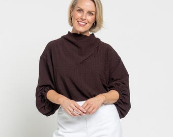 Lucia Knit Top, PDF sewing pattern | Cowl Neck Top | Sizes 04–16 (AU/UK), Style Arc Patterns